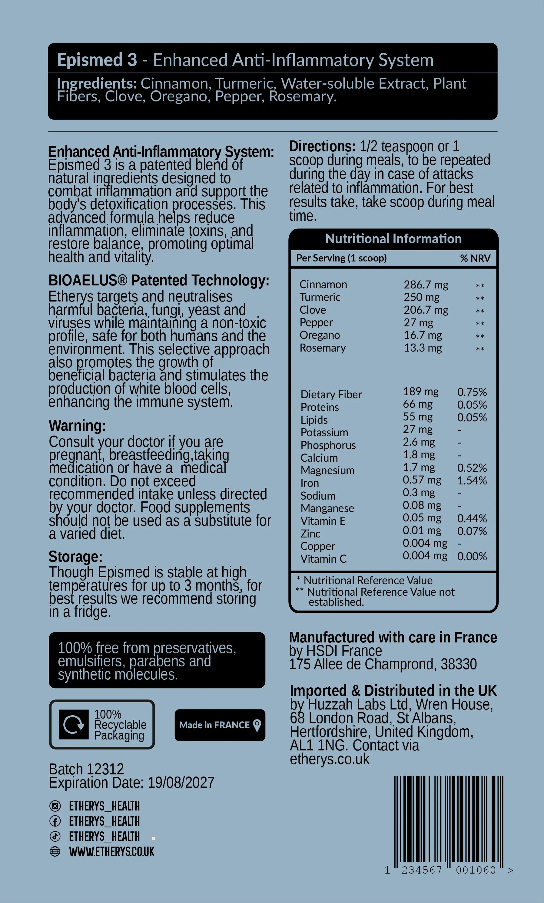Epismed III – Anti-Inflammatory