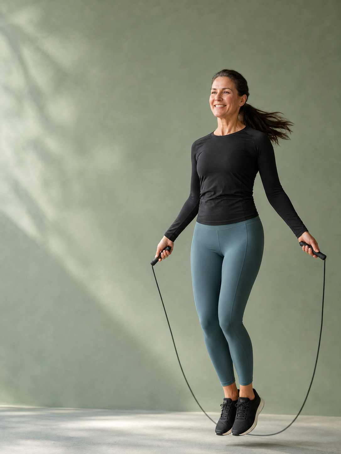 Active morning wellness routine